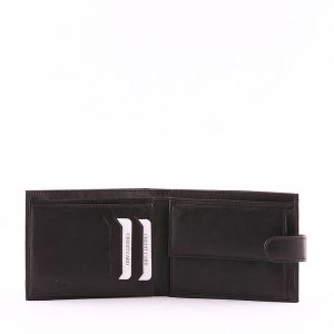 Valódi bőrből készült S Belmonte bőr férfi pénztárca, mely divatos fekete színével nem csak jól néz ki, de igazán praktikus is!