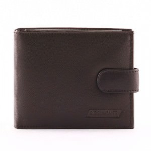 Minőségi bőrből, klasszikus fekete színben készült S Belmonte márkacsaládba tartozó kiváló minőségű bőr férfi pénztárca modell.