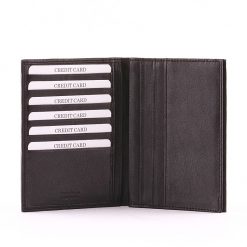 Minőségi bőrből készült nagy méretű és praktikus bőr irattartó pénztárca, mely fekete színű S. Belmonte márkás modell. Garanciális modell.