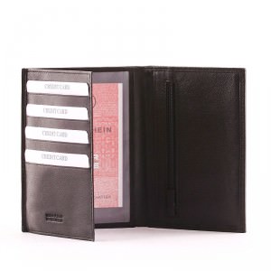 S. Belmonte márkás, ideális kivitelben készült, klasszikus fekete színű unisex valódi bőr irattartó pénztárca. Igazán divatos modell.