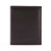 Minőségi álló kivitelben készült irattartó bőr pénztárca fekete színben. Ennek a pénztárcának az anyaga rendkívül puha tapintású nappa bőr.