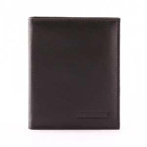 Minőségi álló kivitelben készült irattartó bőr pénztárca fekete színben. Ennek a pénztárcának az anyaga rendkívül puha tapintású nappa bőr.