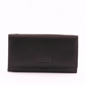 Minőségi S Belmonte márkacsalád, valódi bőrből precízen gyártott, praktikus kialakítású bőr női pénztárca modellje. Fedele patenttal zárható.