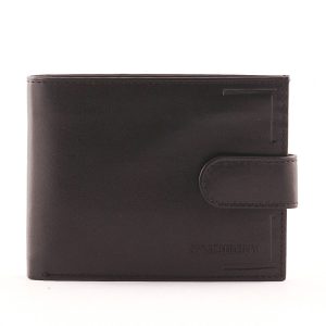 Minőségi prémium bőrből készült barna színű Synchrony márkás nagy méretű exkluzív bőr férfi pénztárca díszdobozban. Átkapcsoló füllel zárható
