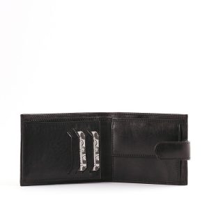 Minőségi prémium bőrből készült barna színű Synchrony márkás nagy méretű exkluzív bőr férfi pénztárca díszdobozban. Átkapcsoló füllel zárható