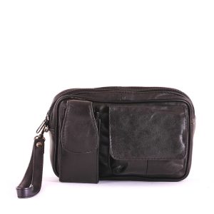 Minőségi bőrből készült fekete színű férfi autós táska, mely igazán praktikus kialakítással készült valódi bőr felhasználásával.