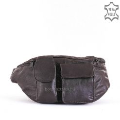 Minőségi igazi bőrből készült férfi bőr övtáska fekete színben, számos hasznos funkcióval. Bőrdíszműves mester által készített termék!