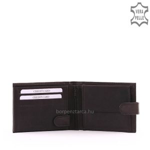 Valódi bőr felhasználásával készült Sylvia Belmonte minőségi klasszikus megjelenésű férfi pénztárca modell.