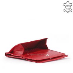 Minőségi puha bőrből készült La Scala márkájú, kisméretű valódi bőr női pénztárca praktikus sokoldalú belső kialakítással. Patenttal zárható.