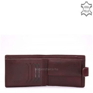 Minőségi, tartós valódi bőrből készült, elegáns LA SCALA fém logós férfi bőr pénztárca, amelyet nagyon magas gyártási minőség jellemez.