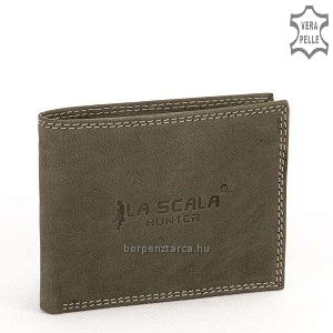 Igazi bőrből, úgynevezett vadász - stílusban készült divatos férfi bőr pénztárca, klasszikus formatervvel minőségi megoldásokkal készült!