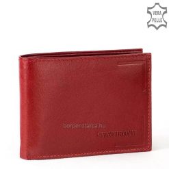 Piros színű, minőségi női bőr pénztárca típusunk a Synchrony termékcsalád tagjai, valódi bőrből készültek ezek a kis méretű pénztárcáink is.
