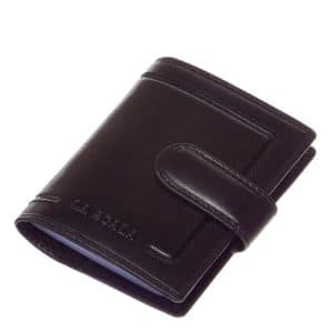 Minőségi, valódi olasz marha bőrből készült elegáns fekete színű LA SCALA bőr férfi kártyatartó, nagyon magas gyártási minőségben.