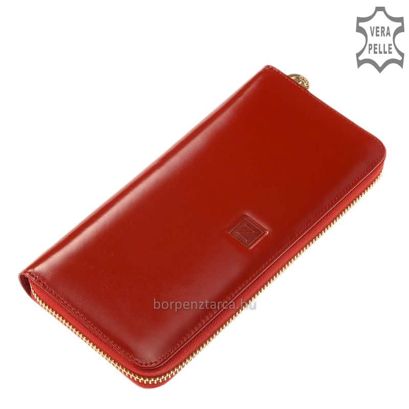 Selyemfenyu-Nicole-noi-penztarca-77006-light-red-02 női bőr pénztárca