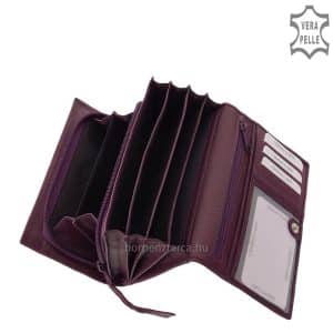 Nagy méretű női bőr pénztárca kiváló igazi bőrből, amely az SLM márkacsalád, praktikus használatot garantáló elegáns tagja.