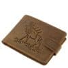 vadász férfi bőr pénztárca szarvas mintával