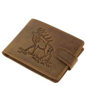 vadász férfi bőr pénztárca szarvas mintával