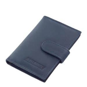 Minőségi valódi bőrből készült ez az S Belmonte márkás kis méretű bőr kártyatartó, kényelmes kialakítású álló formátumban.