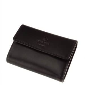 Kiváló, minőségi természetes fényű bőrből készült elegáns VESTER LUXURY női bőr pénztárca, melyet a fedelén lévő dekoratív logó tesz egyedivé.