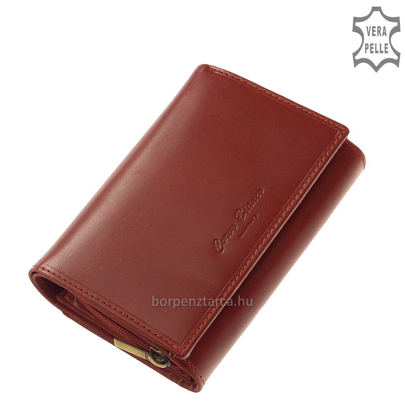 corvo-bianco-luxury-bor-noi-penztarca-CBS604-piros-02 női pénztárca