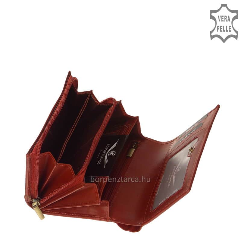 corvo-bianco-luxury-bor-noi-penztarca-CBS604-piros-04 női pénztárca