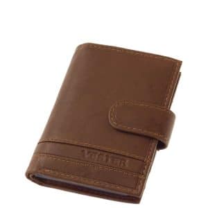 Sportos stílusú Vester márkás kis méretű bőr férfi kártyatartó modell, mely exkluzív díszdobozos kiadásban vásárolható meg webáruházunkban.