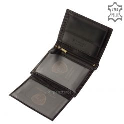Kiváló, minőségi bőr felhasználásával készült, nagy méretű irattartó férfi pénztárca bőrből, fekete és barna színben. Díszdobozos termék!