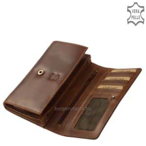 Kényelmesen nagy méretű sportos jellegű, minőségi női bőr pénztárca, amely valódi bőrből készült. Számos hasznos funkcióval láttuk el.