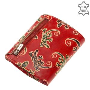 Minőségi bőrből készült mintás kézzel festett, divatos S Belmonte valódi bőr női pénztárca, praktikus funkciókkal ellátott modell.