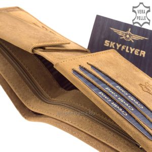 Díszdobozban forgalmazott, sportos, magas minőségű bőr pénztárca klasszikus kialakítással férfi vásárlóink számára.