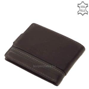 Puha tapintású, divatos mintázatú valódi bőrből készült fiatalos és sportos, díszdobozos férfi bőr pénztárca, elfér akár a farzsebben is.