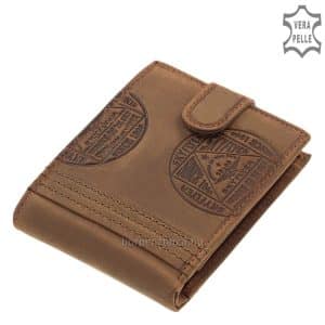 SKYFLYER márkájú, barna színű, valódi minőségi bőrből készült egyedi bőr pénztárca, igen közkedvelt a férfi vásárlóink körében.