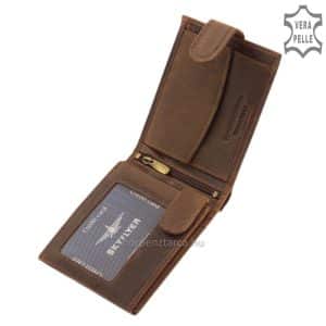 SKYFLYER márkájú, barna színű, valódi minőségi bőrből készült egyedi bőr pénztárca, igen közkedvelt a férfi vásárlóink körében.
