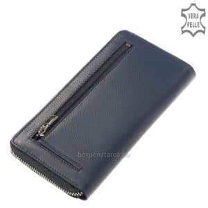 Minőségi, valódi bőrből gyártott LA SCALA márkájú, nagy méretű női bőr pénztárca, amely divat kiegészítőként is kiváló modellünk.