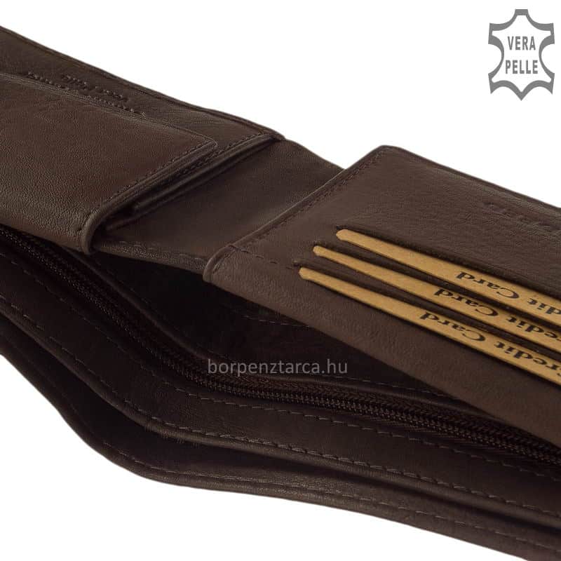 Green-Deed-terendi-penztarca-GDO09-T-S.BAR-05 Sportos és egyben rusztikus megjelenésű, divatos minőségi bőr férfi pénztárca, ez a trendi pénztárca praktikus méretben készül.