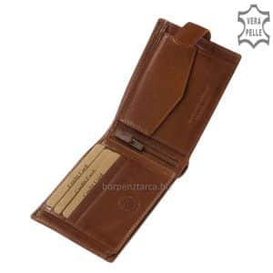 Kellemes tapintású igazi bőr pénztárca, mely kiváló minőségű elegáns férfi tárca és igazán praktikus is! A GreenDeed kollekció új tagja.