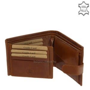 Kellemes tapintású igazi bőr pénztárca, mely kiváló minőségű elegáns férfi tárca és igazán praktikus is! A GreenDeed kollekció új tagja.