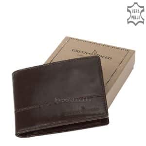 Elegáns színekben rendelhető kiváló minőségű igazi bőr férfi pénztárca, melynek fedelére egyedi GreenDeed márkajelzés került benyomásra.