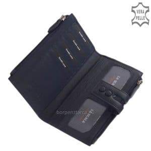 Újdonságnak számító nagy méretű női bőr pénztárca puha tapintású valódi minőségi bőr, úgynevezett