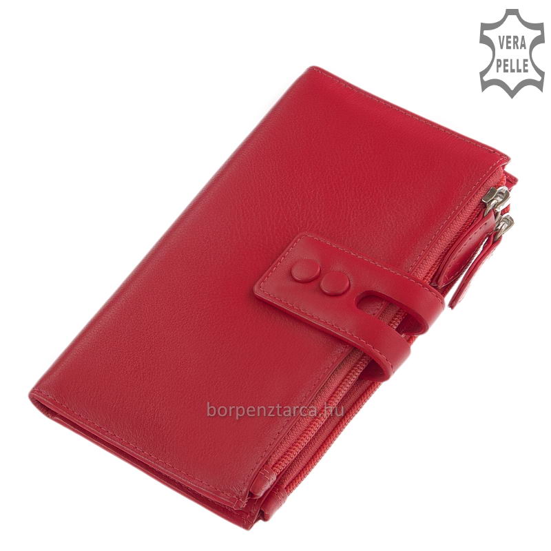 irattarto-bor-noi-penztarca-La-Scala-DN73-pink-02 Újdonságnak számító nagy méretű női bőr pénztárca puha tapintású valódi minőségi bőr, úgynevezett "marha nappa". Különleges, modern külsővel!