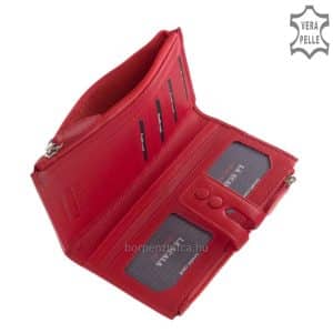 Újdonságnak számító nagy méretű női bőr pénztárca puha tapintású valódi minőségi bőr, úgynevezett