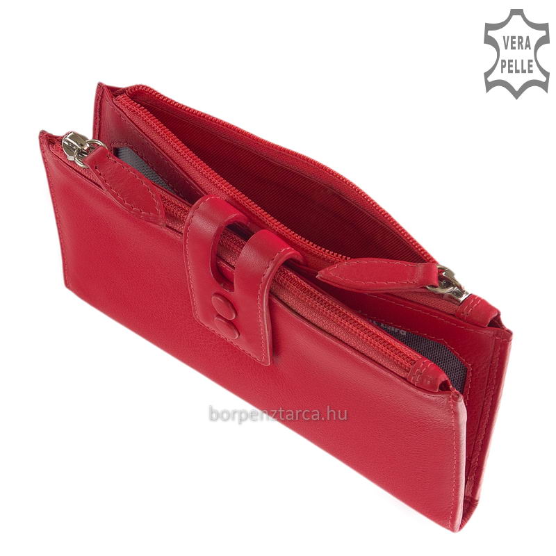 irattarto-bor-noi-penztarca-La-Scala-DN73-pink-05 Újdonságnak számító nagy méretű női bőr pénztárca puha tapintású valódi minőségi bőr, úgynevezett "marha nappa". Különleges, modern külsővel!
