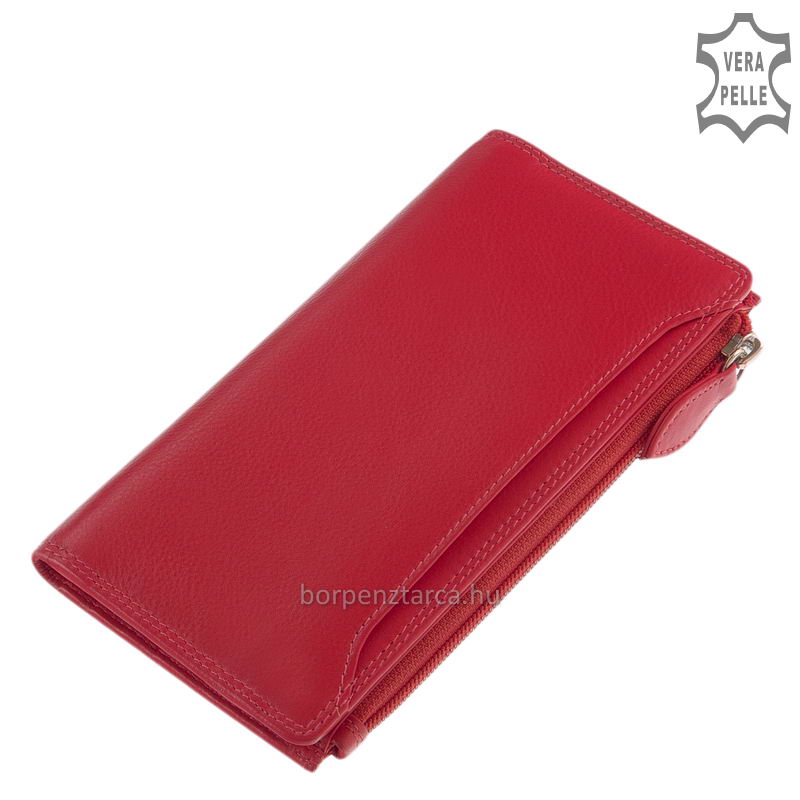 noi-bor-irattarto-penztarca-La-Scala-DN71-pink-02 A nagy méretű női pénztárca anyaga minőségi valódi bőr, melynek kellemes tapintása rendkívül alkalmassá teszi női modellek elkészítésére.