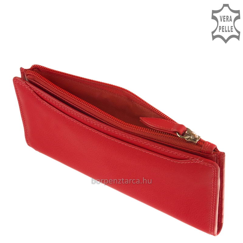 noi-bor-irattarto-penztarca-La-Scala-DN71-pink-05 A nagy méretű női pénztárca anyaga minőségi valódi bőr, melynek kellemes tapintása rendkívül alkalmassá teszi női modellek elkészítésére.