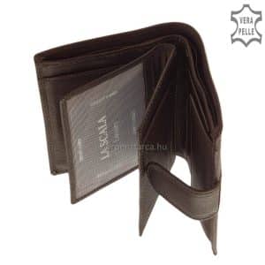 Valódi bőrből készült, kellemes tapintású, álló nagy méretű irattartó férfi bőr pénztárca, mely divatos átkapcsoló pánttal is rendelkezik.