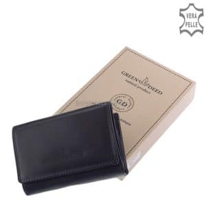 Praktikus, kézbe illő igazi bőr női pénztárca , melynek divatos patentos fedelét minőségi GreenDeed márkalogó díszíti. Díszdobozba csomagolva!