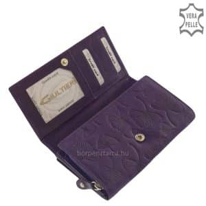 Rendkívül sokoldalú, praktikus használatot biztosító nagy méretű női divat bőr pénztárca igazán egyedi, felületi levél mintás díszítéssel.