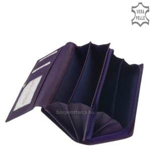 Rendkívül sokoldalú, praktikus használatot biztosító nagy méretű női divat bőr pénztárca igazán egyedi, felületi levél mintás díszítéssel.