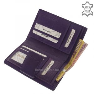 Egyik legnépszerűbb, nagyobb méretű, mintás benyomattal készült márkás női valódi bőr pénztárca modellünk mely csodás ajándék is lehet.