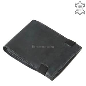 Kimondottan sportos megjelenésű férfi, igazi bőr pénztárca melynél átkapcsoló pánt helyére egy nagyon különleges, praktikus gumipánt lépett.